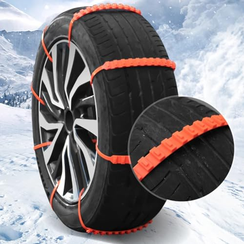 SSIMOO Auto Schneeketten,für Hon-da Brio City Civic Clarity CR-V CR-Z Crossroad,Verstellbare Universal,Einmalige Verwendung,für Reifenbreite 165-275mm,30Pcs