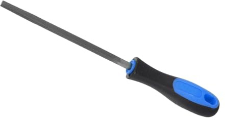 CoCud Lima Cuadrada, Longitud de Lima de 6 Pulgadas Lima de Acero al Carbono de Doble Corte con Mango Antideslizante, para Dar Forma a Metal Madera Plástico, 1 Pieza