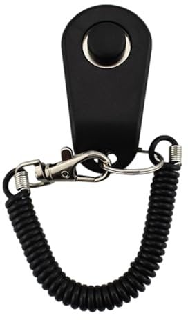 Jlobnyiun Clicker zum Trainieren von Hunden, Clicker für Hunde, Clicker für Welpen mit Handschlaufe, leicht und leicht, Trainingsklicker für Haustiere, für Trainingsgerät
