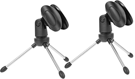 FUNOMOCYA 2stücke Tischmikrofonständer Faltbar Mikrofonstativ Für Schreibtisch Verstellbarer Mikrofonhalter Stabiler Mikrofonständer Kompaktes Mikrofonstativ Mikrofonhalterung