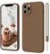 iPhone 11 Pro Hülle Silikon, ElestBela Hanyhülle iPhone 11 Pro Ultra Dünn Slim mit Microfiber, Kratzfeste Rundumschutz Case Schutzhülle Hülle für iPhone 11 Pro 5.8'' Braun