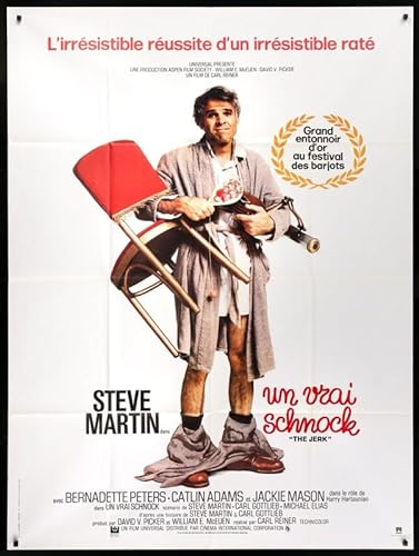 The Jerk 1979 2 Poster A5 – Wandkunst, Heimdekoration, Filmposter, Leinwand, Film, Kino, Retro, Vintage, Kult, klassisch, Nostargic, Saga, moderner Nachdruck, wir drucken jedes Poster für Sie,