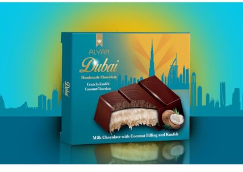 Dubai Chocolate 100 g, con chocolate, pistacho y kadaif y muchas otras variedades, coco