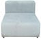 [en.casa] Sofa-Modul Suldal Sitzelement mit Rückenlehne Mittelteil Sessel Sofa-Element Modulares Sofa gepolstert 110 x 83 x 68 cm Cord Couch-Element Hellblau