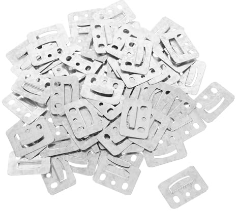 GLEAVI 100pezzi Ganci Fissaggio Pannello Muro Clip Per Pannelli Murali e Colonne Facile Installazione Per Pannelli