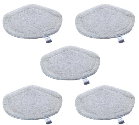 KE88FENG 5 Pcs for polti Steam Cleaner Accessories Mop Pads,Quality Microfiber Steam Mop Cloths for for polti Kit PAEU0332