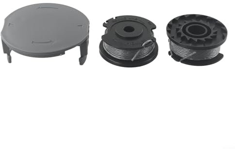 CWOQOCW For Bosch Lawnmower Cable, Grass Trimmer Line And Spool Cover Grass Cut 18/23/26 Series, Compatible Parts F016800569 F016800385(2 Line+1 Cover)