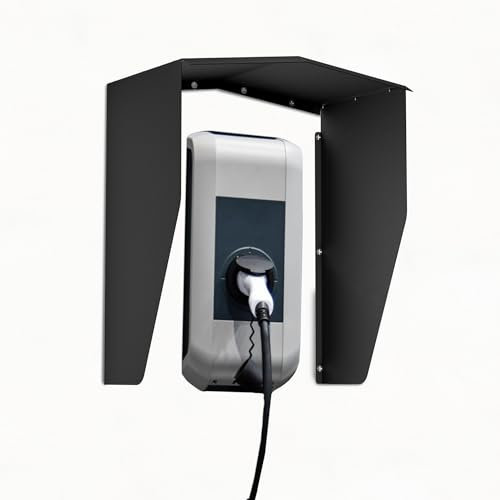 FIVMEN Wallbox Wetterschutz Schutzdach für e-Auto Ladestation Regenschutz UV-Schutz Überdachung Dach Zubehör für Wallboxen Ladesäule, 40x25x45,5 cm