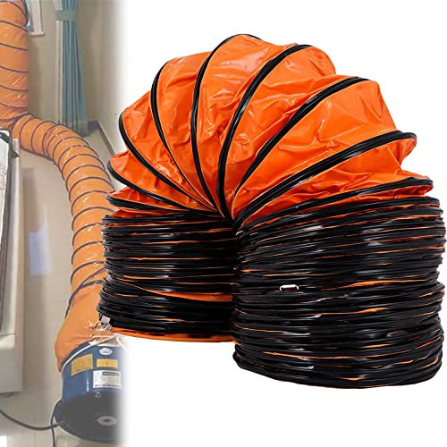 KKIPSCE Flexibler Kanal, Absaugschlauch für tragbare Industrieventilatoren, für industrielles Absauggebläse, tragbaren Absaugventilator, Werkstatt-Staubrauchabsaugung, 5 m Durchmesser 200 mm