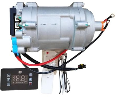 JKFMCD Aire Acondicionado de estacionamiento de 12 V/24 V con compresor eléctrico y Controlador, Compatible con Coches, Camiones, autobuses y Tractores.(12V with Board)