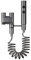 Grifo para fregadero de cocina, Ducha higiénica for baño, cabezal de ducha de bidé, válvula de ángulo de doble salida, pulverizador de limpieza de agua uno en dos(Szary)