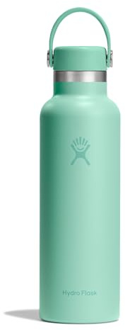 Hydro Flask – Standard Flex Cap 621 ml (21 oz) Bottle | Edelstahl, auslaufsicher, passend für Getränkehalter – Kalt 24 Std., heiß 12 Std. – Mermaid Green