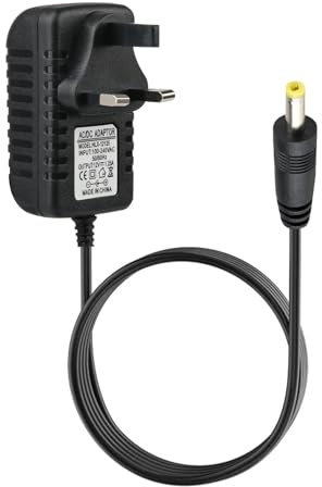 15W 12V 1.25A Power Supply Charger for Echo Dot 3rd 4th 5th Gen | AC Adapter Cable with 4.0×1.7mm Plug Replacement for Show 5 1st 2nd Gen, Spot, TV Cube, with Charging Cord 1.5M