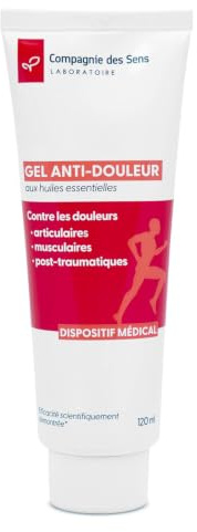 Gel Anti-Douleur – Dispositif médical 120 mL – Douleurs articulaires, musculaires et post-traumatiques – Limite la propagation de l’œdème – En cas d’entorse, contusion, élongation, claquage, lumbago