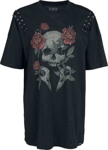 Black Premium by EMP Damen Oversize T-Shirt Beaks, Claws & Skulls Printed Oversized T-Shirt schwarz