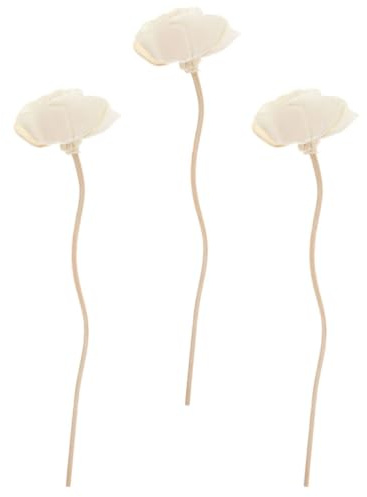 SOESFOUFU 3 Stück Aromatherapie Duftstäbchen mit Blumenduft Praktische und Elegante Dekoration für Zuhause Khakifarbene Blütenform