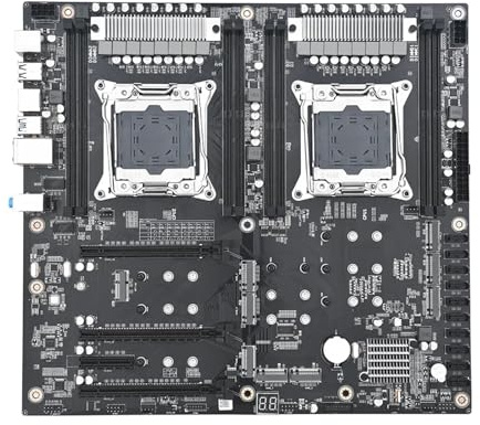 WLTDYZZLDN Set di schede Madri Fit for JINGSHA X99 D4 Dual con CPU Xeon E5 2695 V4, Kit RAM DDR4 da 4 * 16 GB, Scheda Madre for Workstation Server LGA 2011 V3 Motherboard