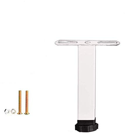 zoele Bettrahmen aus Metall, höhenverstellbar, Mittelstütze, Tisch/Bett und Sofa/Möbel, Schrankfüße, Füße, robust, einfache Montage (18 cm Höhe)