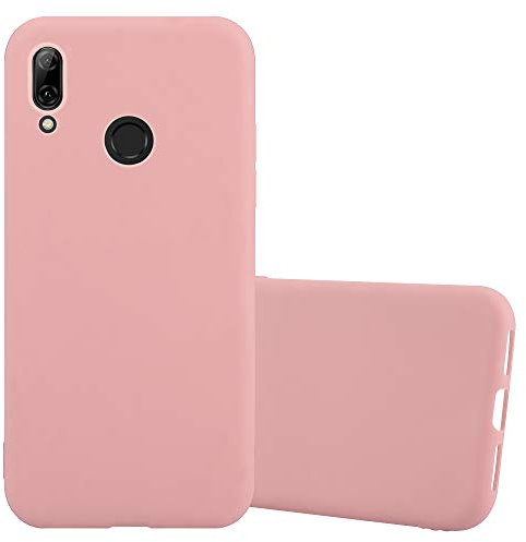 Cadorabo Custodia per Huawei P SMART 2019 in CANDY ROSA - Morbida Cover Protettiva Sottile di Silicone TPU con Bordo Protezione - Ultra Slim Case Antiurto Gel Back Bumper Guscio