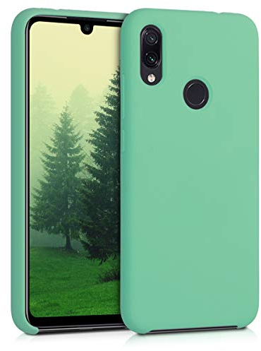 kwmobile Cover per Xiaomi Redmi Note 7 / Note 7 Pro Custodia - Back Case per Smartphone in Silicone TPU - Protezione Gommata - verde menta