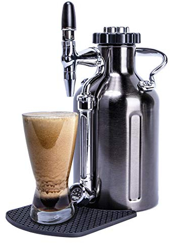 GrowlerWerks uKeg Nitro Cold Brew Kaffeemaschine, 1,5 l, Schwarz/Chrom