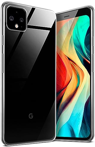 moex Aero Case pour Google Pixel 4 Coque Silicone Ultra Fine Transparente, Étui Souple Clair Mince Antichoc, Housse Gel Flexible, Backcover Résistant Soft Touch Discret, incolore Transparent