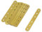 Mironey Gold Flat Straight Brace Brackets 10-Pack Heavy Duty Straight Braces Iron Mending Plate Bracket Joining Connector with Screws 5.31 x 0.71