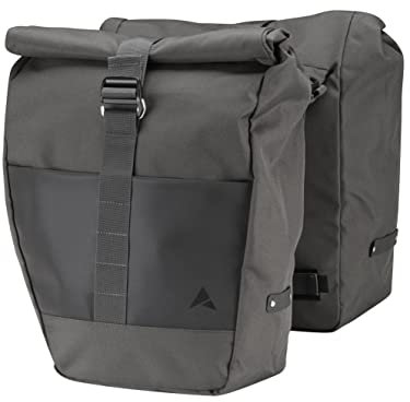 Altura Unisex Grid Roll Pannier Bag, Black, One Size UK