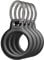 Belkin AirTag Hülle mit Schlüsselanhänger (Secure Holder Schutzhülle für Air Tag, Accessoire mit Kratzschutz), 4er-Pack, Schwarz