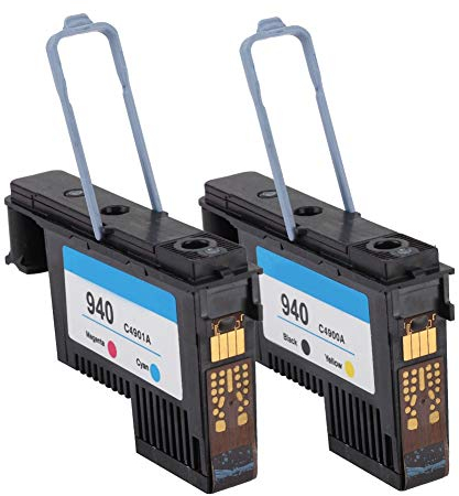 Sxhlseller Ersatzdruckköpfe für HP 940 C4900A C4901A für 8000 8500 Series, Ersatzdruckkopf(Schwarz und Gelb + Rot und Blau)