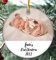 Babies First Christmas 2022 personalised Name & photo Tree decoration Hanging Ornament