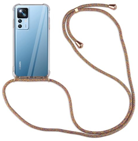 betterfon Hülle Kompatibel mit Xiaomi 12T / 12T Pro | Handykette Smartphone Halskette Hülle mit Band | Handyhülle mit Kordel zum Umhängen Kompatibel für 12T / 12T Pro | Rainbow
