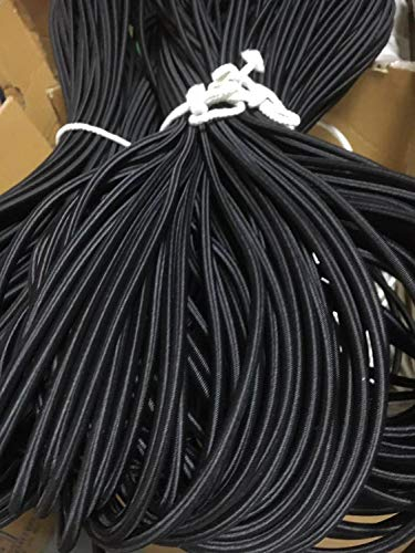 KEOJI 1 Meter viel 1,0-12 mm schwarzes elastisches Seil Großhandel Shock Cord für Bungee-Trampolin und Stühle-China, schwarz 1,5 mm