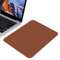 Origin-Joy Mauspad, kleines PU-Leder-Mauspad ohne Logo-Design, Computer-Mauspad mit rutschfester Wildleder-Basis für Gaming, Schreibtisch, kabellos, Laptop, Reisen, Büro (Braun, 24,9 x 21,1 cm)