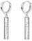POPLYKE Ägyptische Ohrringe für Frauen Sterling Silber Ankh Hoop Ohrringe Ägypten Schmuck Geschenke für Frauen Männer Mädchen Junge (Silber)