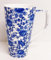 Rainbow Decors Delft Blue Mug Fine Bone China Large 500 ml 17 fl oz Blue Floral Latte Cup Hand Decorated UK