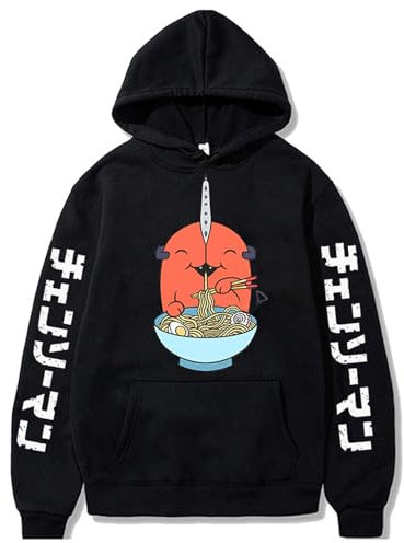 MDEM Anime Chainsaw Man Pochita Denji Gothic Hoodies Korean Style Graphic Streetwear Hayakawa Aki Fox Devil Kon Manga Y2k Sweatshirts-style7||L