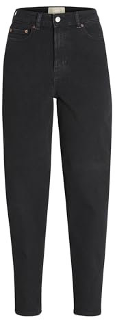 JJXX Jxlisbon Mom HW C4143 Jeans DNM Noos, Denim Nero, 25W x 30L Donna