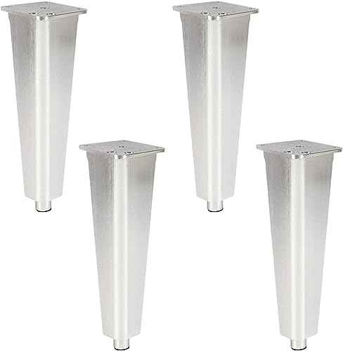 Möbelbeine aus Metall, 4 Stück, verstellbare Möbelbeine, DIY-Schrankbeine aus Metall, Kleiderschrankfüße, Bettfüße, Couchfüße, Sofafüße, Tischbeine, Aluminiumlegierung, geeignet for Schränke, Couchtis