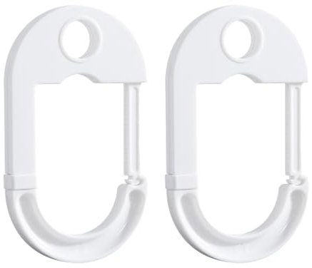 KSIEE Desk Hook, 2 Pcs Table Hook for Bag with Lock Design, Clamp-On Bag Holder Stand Clamp Hook Under Desk Space Save Mount for Longboard, Wallets