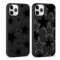 Yoedge 2 Stück Handyhülle für iPhone 11 Pro Hülle 5,8, Stern Muster Design Frauen Mädchen Aesthetic Kawaii Motiv Handyhülle Dünn Weich Schwarz Silikon Slim TPU Stoßfest Schutzhülle für iPhone 11 Pro