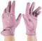 Zerimar reithandschuhe damen - Perforierte Fahrhandschuhe mit atmenden Fingerknöchel Löchern Handschuhe Weiche Leder Damen - Handschuhe Damen Leder - Ideal für Outdoor - Farbe Rosa - Größe 7M