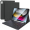 FGZZROU Étui avec clavier pour iPad 10{^>e<^} génération 10,9 2022, clavier Bluetooth amovible, housse de clavier folio avec porte-crayon, clavier rechargeable pour iPad 10{^>e<^} génération 2022,