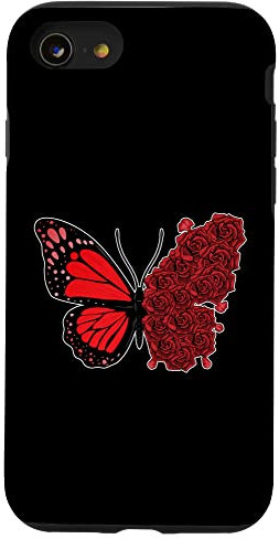 Coque pour iPhone SE (2020) / 7 / 8 Papillon Roses Fleur
