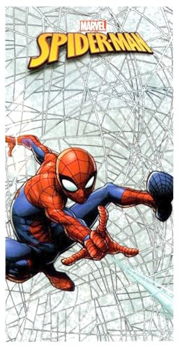 Carbotex Spiderman Avengers - Strandtuch / Badetuch - 100 % Baumwolle - Maße 70 x 140 cm