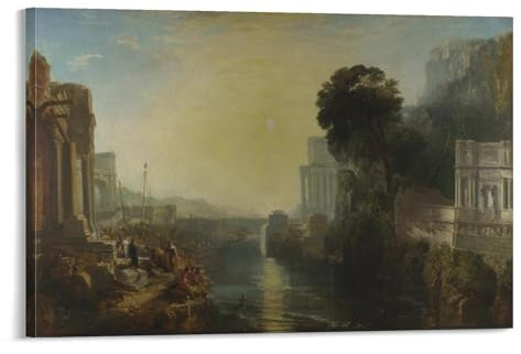 Joseph Mallord William JMW Turner Prints Painting (297) Wall Art Poster Scroll Canvas Painting Picture Living Room Decor Home 08x12inch(20x30cm)