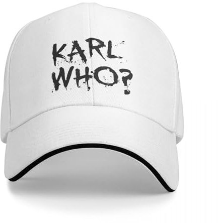 OAUMJIIL Neutral Sport Basecap mit Karl Who Slogan, Snapback, verstellbar, Sommermode