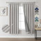 Joydeco 100% Verdunkelungsvorhänge Leinen Gardinen mit Kräuselband 2er Set H175xB140cm Grauweiß, Thermovorhang Kälteschutz Blickdicht Schallschutz Ideal für Wohnzimmer passt zu Schienensystemen