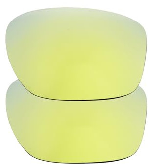 IMYTPFT Lot de 2 verres polarisés Oakleys Sliver or 24 carats de rechange, Or 24 carats., Taille unique