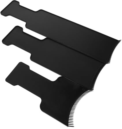 SOESFOUFU 3pcs Hair Dye Highlighting Boards Balayage Hair Dye Tools Kit Black Small Medium Large Accessories for Salon and Home Use